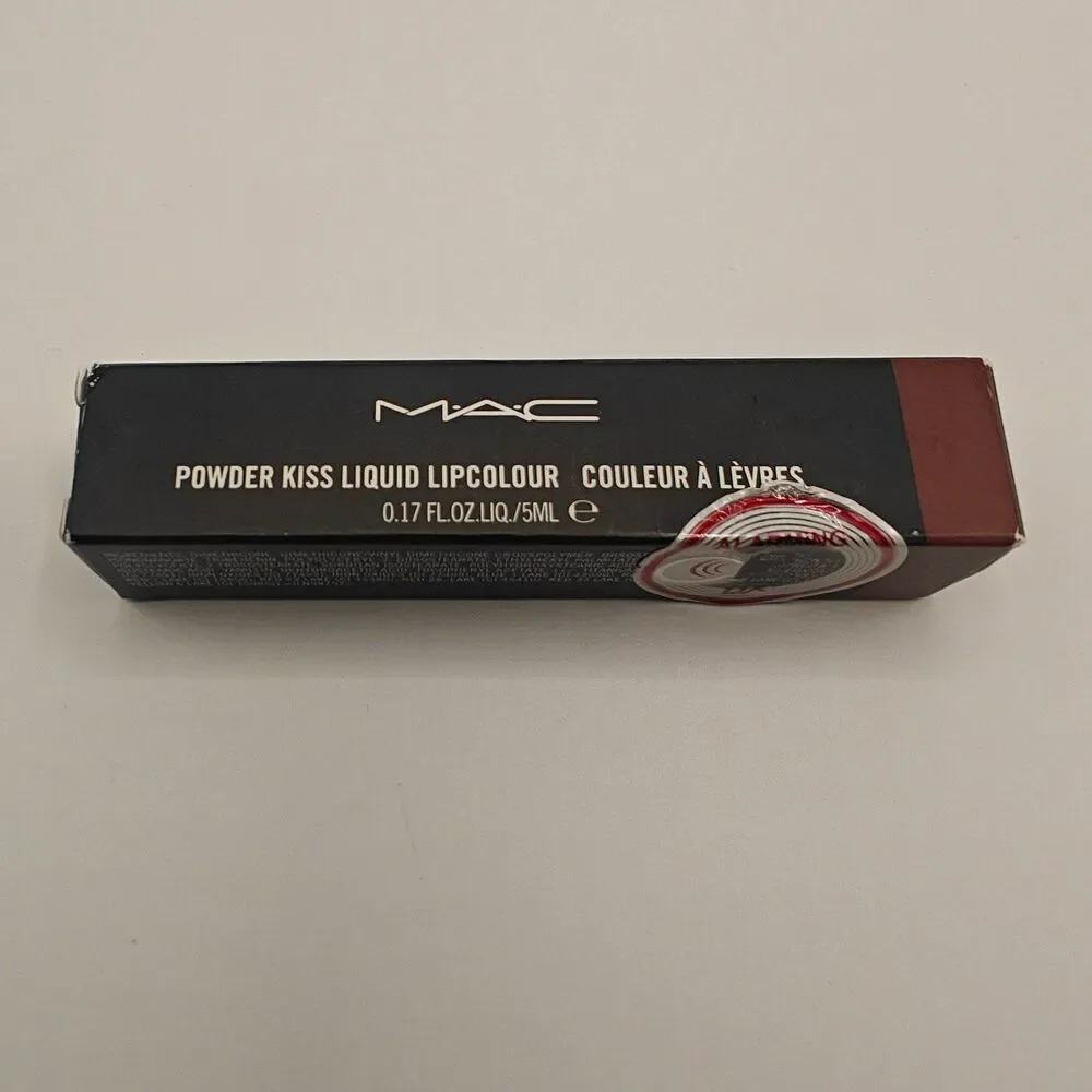 MAC Powder Kiss Liquid Lipcolour Over The Taupe 0.17oz New in Box